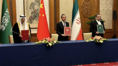 Pertemua Arab Saudi dan Iran di Beijing. Foto: Arab News