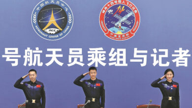 Astronot China dari misi Shenzhou XIV. Foto: DailyChina