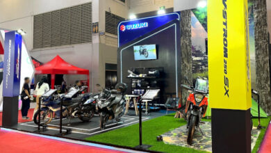 Booth Sepeda Motor Suzuki. Foto: PR Suzuki Indonesia