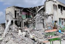 Sebuah gedung sekolah perempuan di Minab, Iran hancur dibom dalam serangan AS-Israel. Foto Antara