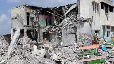 Sebuah gedung sekolah perempuan di Minab, Iran hancur dibom dalam serangan AS-Israel. Foto Antara