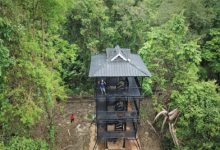 Salah satu fasilitas perawatan Badak Jawa. Foto Antara