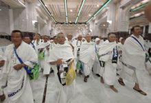 Para jamaah haji Indonesia melakukan umrah. Foto: Antara