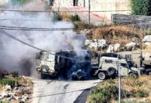 Tank lapis baja pasukan Israel di Jenin. Foto: Istimewa