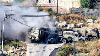 Tank lapis baja pasukan Israel di Jenin. Foto: Istimewa