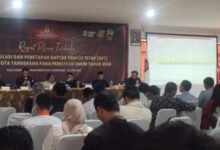 Rapat Pleno KPU Kota Tangerang. Foto: LKBN Antara