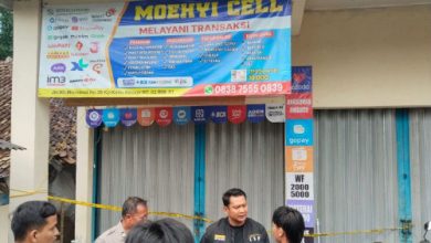 Persitwia pidana curas teaskan agen Brilink di Kota Serang. Foto: Antara