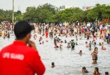 Suasana Pantai Ancol, Jakarta Utara. Foto: Antara