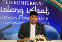 Menteri Agama RI mengumumkan Hari Raya Idul Fitri.
