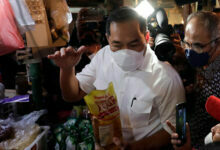 Mendag RI, Muhammad Lutfi sidak ke Pasar Senen, Jakarta Pusat.