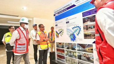 Menhub, Budi Karya Sumardi tinjau Bandar Soetta. Foto: LKBN Antara