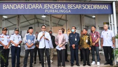 Menhub Budi Karya Sumadi di Bandara Purbalingga. Foto: PUKIS