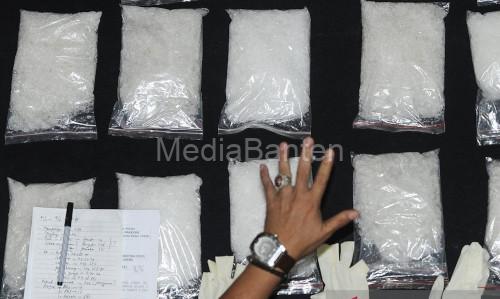 rilis narkoba jaringan internasional. Foto Antara
