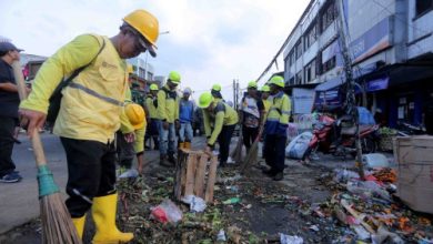Pengawasan Pasar Anyar dan Sipon paska operasi penertiban menjelang Idul Fitri. Foto Antara