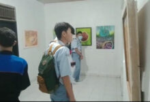 Pamerin lukisan BAC di Kota Cilegon. Foto: Erling Cristin
