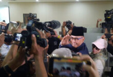 Pengasuh Ponpes Al Zaytun, Panji Gumilang di Bareskrim Polri. Foto: LKBN Antara