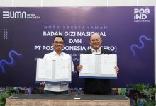 MoU Badan Gizi Nasional dan Pos Indonesia. Humas Pos Indonesia
