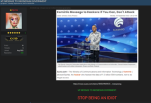 Pesan Bjorka Untuk Kominfo