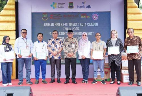 Plt Sekda Kota Cilegon, Ahmad Aziz Setia Ade Putra hadiri Hari Kesehatan Nasional. Foto Daeng Yusvin