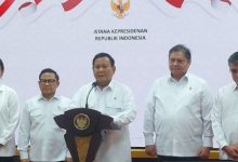 Presiden RI, Prabowo Subianto umumkan upah minimum nasional. Foto: Antara