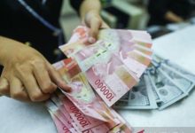 Rupiah. Foto Antara