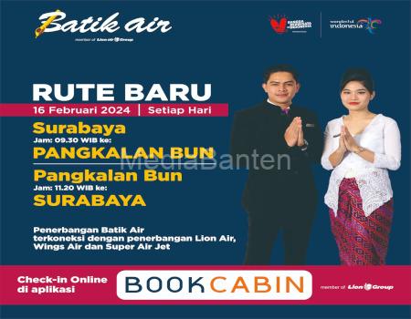Rute baru Batik Air, Surabaya - Pangkalan Bun. Foto: Humas Lion Air Group