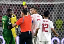 Wasit Kuwait saat Indonesia melawan Arab Saudi di Piala Dunia. Foto: Antara