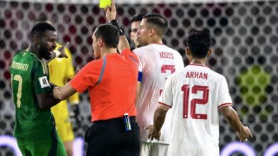 Wasit Kuwait saat Indonesia melawan Arab Saudi di Piala Dunia. Foto: Antara
