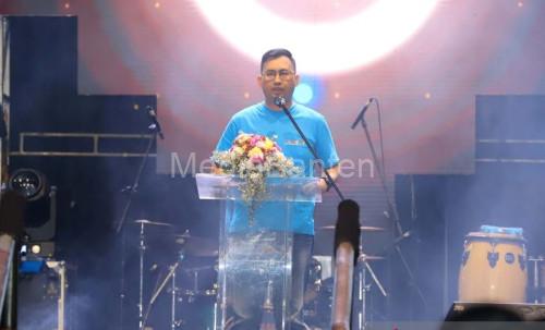 Wakil Wali Kota Tangerang, Maryono Hasan menutup Festival Budaya Kota Tangerang. Foto Antara