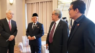Wapres RI, KH Maruf Amin bertemu Chairman Glico di Jepang. Foto: BPMI WaSatpres RI