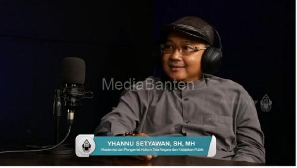 Yhanu Setyawan, Pengamat Tata Negara Unila. Foto: Dok BantenPodcast