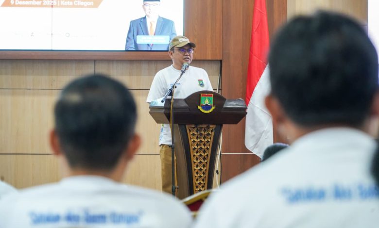 Plt Sekda Kota Cilegon, Ahmad Aziz Ade Setia Ade Saputra. Foto Daeng Yusvin