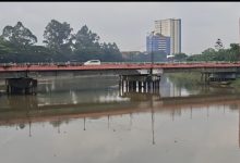 Air Sungai Cisadane yagn jadi bahan baku, layak konsumsi usai tercemar zat kimia. Foto Antara