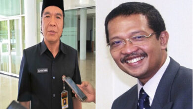 Al Muktabar (Pj Gubernur Banten) dan Moch Tranggono (Pj Sekda Banten). Foto: MediaBanten