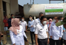 Satgas Ketahanan Pangan Banten tinjau distributor minyak goreng curah.