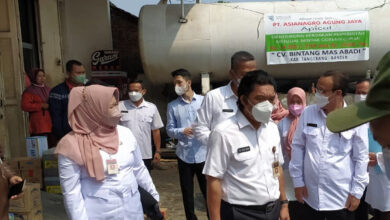 Satgas Ketahanan Pangan Banten tinjau distributor minyak goreng curah.