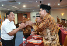 Silaturahmi Al Muktabar, Pj Gubernur Banten ke para senior di PWRI Banten. Foto: Biro Adpim Banten