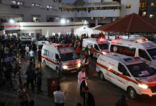 Ambulans memenuhi salah satu rumah sakit di Jalur Gaza; Foto: Dawood Nemer/AFP