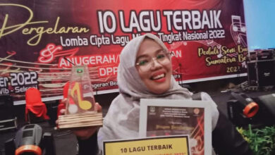 Lagu Pesan Mandeh menjadi lagu terbaik dalam Lomba Cipta Lagu Minang 2022. Foto: M Fadhli