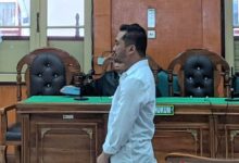 Amsal Sitepu, pembuat video profil desa yang divonis bebas oleh PN Medan. Foto Antara