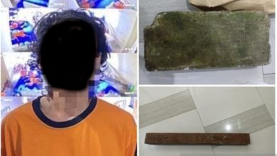 Ana angkat menjadi tersangka pembunuhan ayahnya di Sepatan Timur. Foto Antara