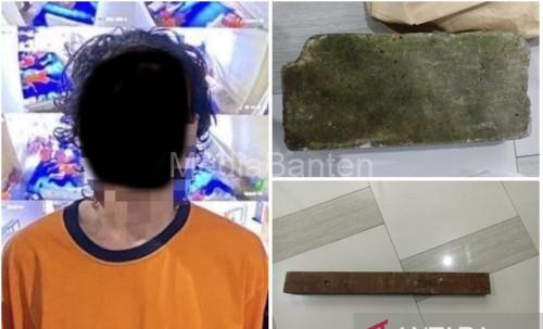 Ana angkat menjadi tersangka pembunuhan ayahnya di Sepatan Timur. Foto Antara