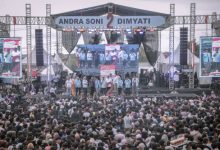 Kampanye akbar Andra Soni - Dimyati Natakusumah di Pakuhaji, Kabupaten Tangerang. Foto: Istimewa