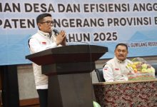 Gubernur Banten, Andra Soni soal bankeu desa. Foto Biro Adpim Banten