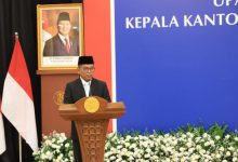 Gubernur Banten, Andra Soni di pengukuhan Kepala Perwakilan BI Bante. Foto Biro Adpim Banten