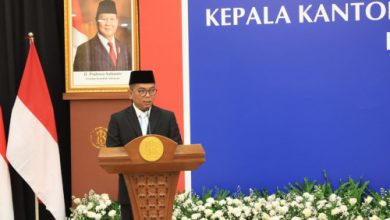Gubernur Banten, Andra Soni di pengukuhan Kepala Perwakilan BI Bante. Foto Biro Adpim Banten