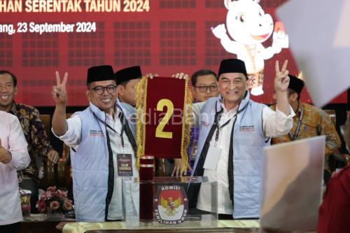 Andra Soni dan Dimyati Natakusumah, Paslon Gubernur dan Wakil Gubernur Banten Nomor Urut 2. Foto: Gerindra