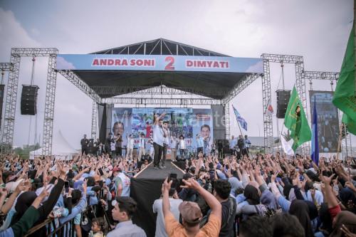 Kampanye Andra Soni - Dimyati Natakusumah, Calon Gubernur dan Calon Wakil Gubernur Banten. Foto: Ucu