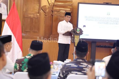 Gubernur Banten, Andra Soni buka puasa bersama Forkopimda. Foto Biro Adpim Banten