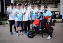 Gubernur Banten, Andra Soni mengikuti adara Fun Run 5K Wisasta Kreatif Summarecon Tangerang. Foto Biro Adpim Banten